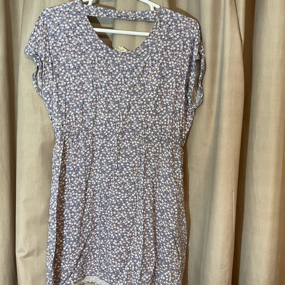 Pink Republic Lavender Floral Short Sleeve Dress